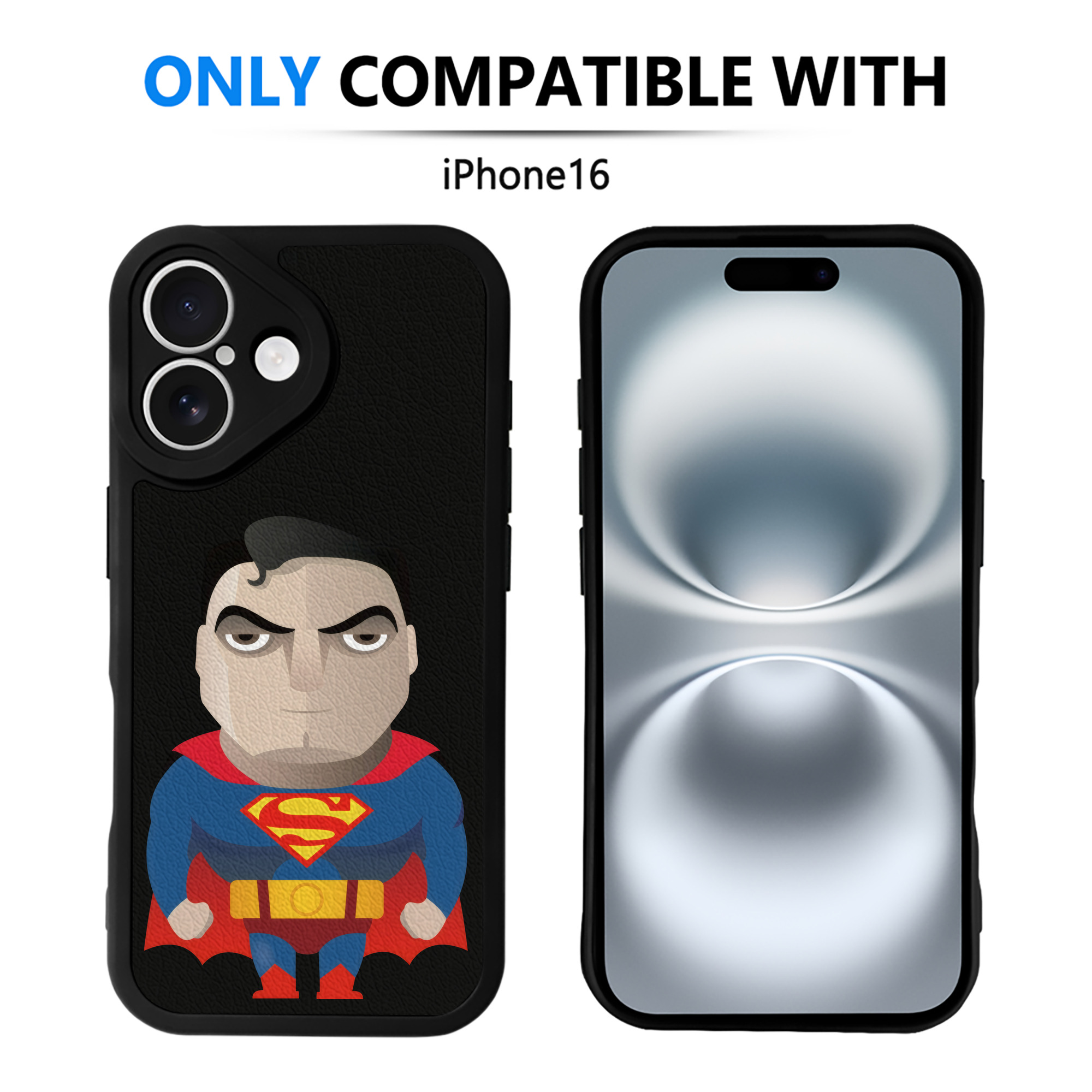 （画像用） アベンジャーズ The Avengers 【iPhone 16シリーズ対応】シリコンスマホケース（レザー調） 材質：シリコン